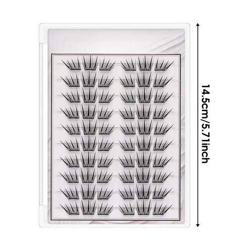(B) Self-Adhesive Cluster Lashes, Black C-Curl 2