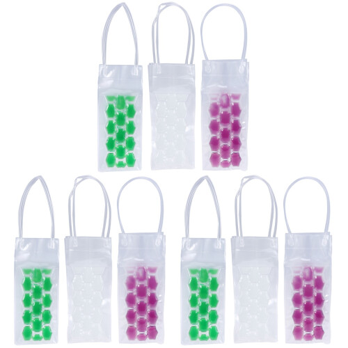 9Pcs Reusable Freezer Bags Double-Sided Bags