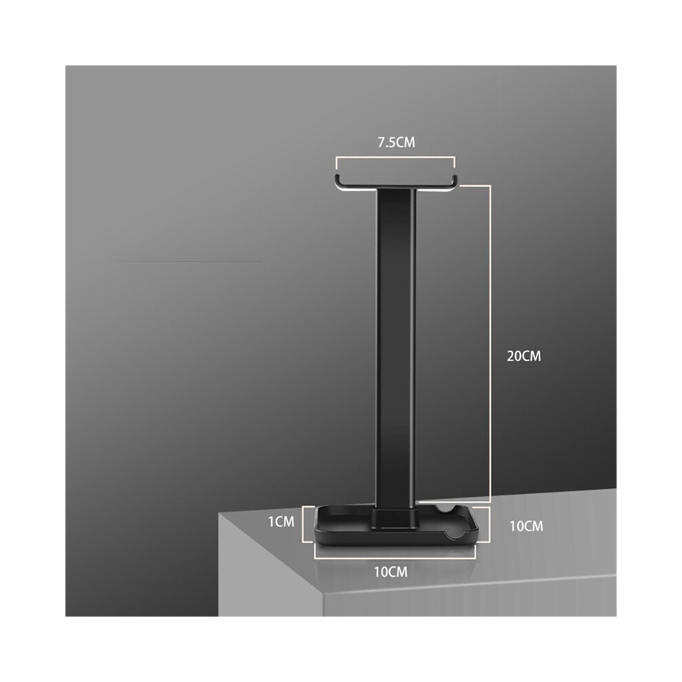 (Black) Gaming Headset Stand - Durable Abs Holder Black 6253032937491