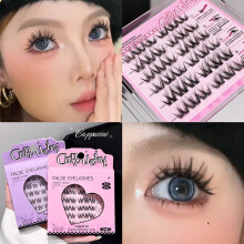 (01#) Glue-free Cosplay Eyelash Clusters