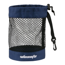 (Dark blue mesh bag (large size)) Golf Ball Mesh Storage Bag - Nylon Drawstring