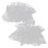 (White) Elegant Lace Wrist Cuffs with Bow for Wedding 1