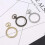 5x Round Blank Frame Tray Pendant Uv Resin Open Back Bezel Setting W/ Loop Diy 2