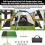 (3 meters black, 4 hole set 1) Durable Golf Practice Net with Stable Frame 3