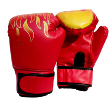 (red) Kids Boxing Gloves - Breathable PU Leather Training Gloves