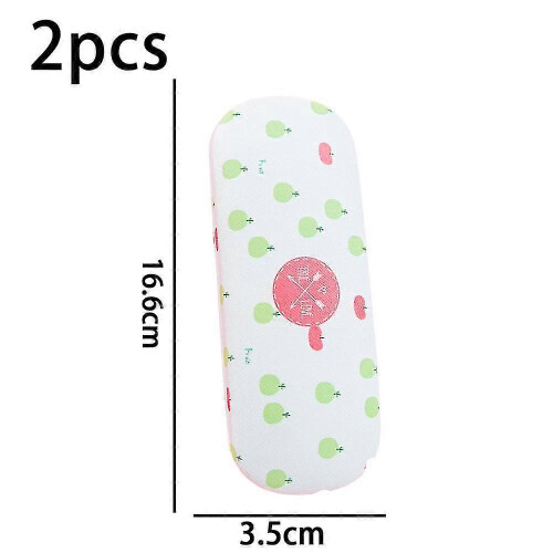 (apple) Print Hard Shell Frame Glasses Case Eyeglasses Storage Box Reading Glasses Protector Container Pineapple 1