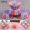 50 Pcs Rainbow Cupcake Liners for Baking & Party 1