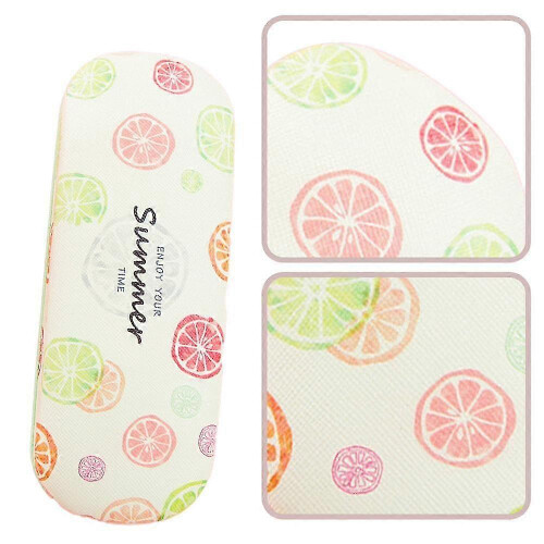 (lemon) Print Hard Shell Frame Glasses Case Eyeglasses Storage Box Reading Glasses Protector Container Pineapple 2