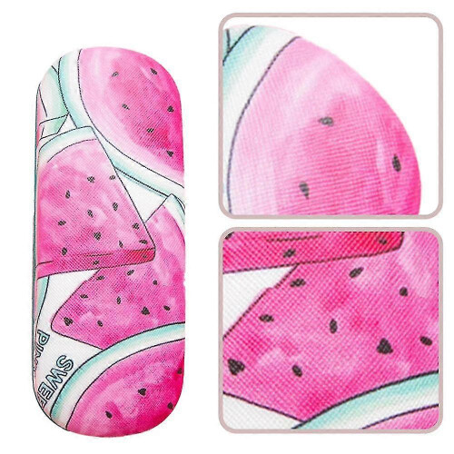 (watermelon) Print Hard Shell Frame Glasses Case Eyeglasses Storage Box Reading Glasses Protector Container Pineapple 2