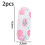 (peach) Print Hard Shell Frame Glasses Case Eyeglasses Storage Box Reading Glasses Protector Container Pineapple 2
