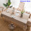 (140cmx140cm) Linen Tablecloth with Tassels - Kitchen Decor 1