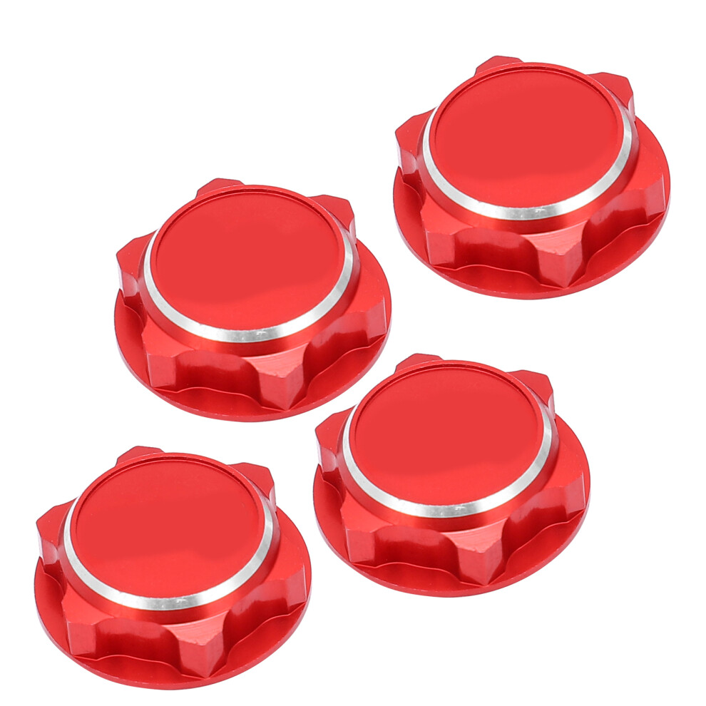 Lightweight Aluminum Alloy 17Mm Hex Wheel Nuts For 1/8 Rc Cars Red 6901387558662