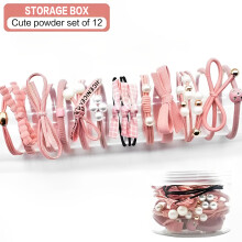 (1) 12PCS Women\'s Hair Ties for Thick Hair