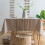 (140cmx140cm) Linen Tablecloth with Tassels - Kitchen Decor 4