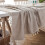 (140cmx140cm) Linen Tablecloth with Tassels - Kitchen Decor 14