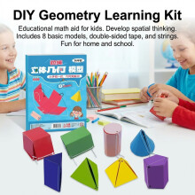 (8 Basic Sets) Math Geometry Kit for Kids - DIY Spatial Thinking Tool