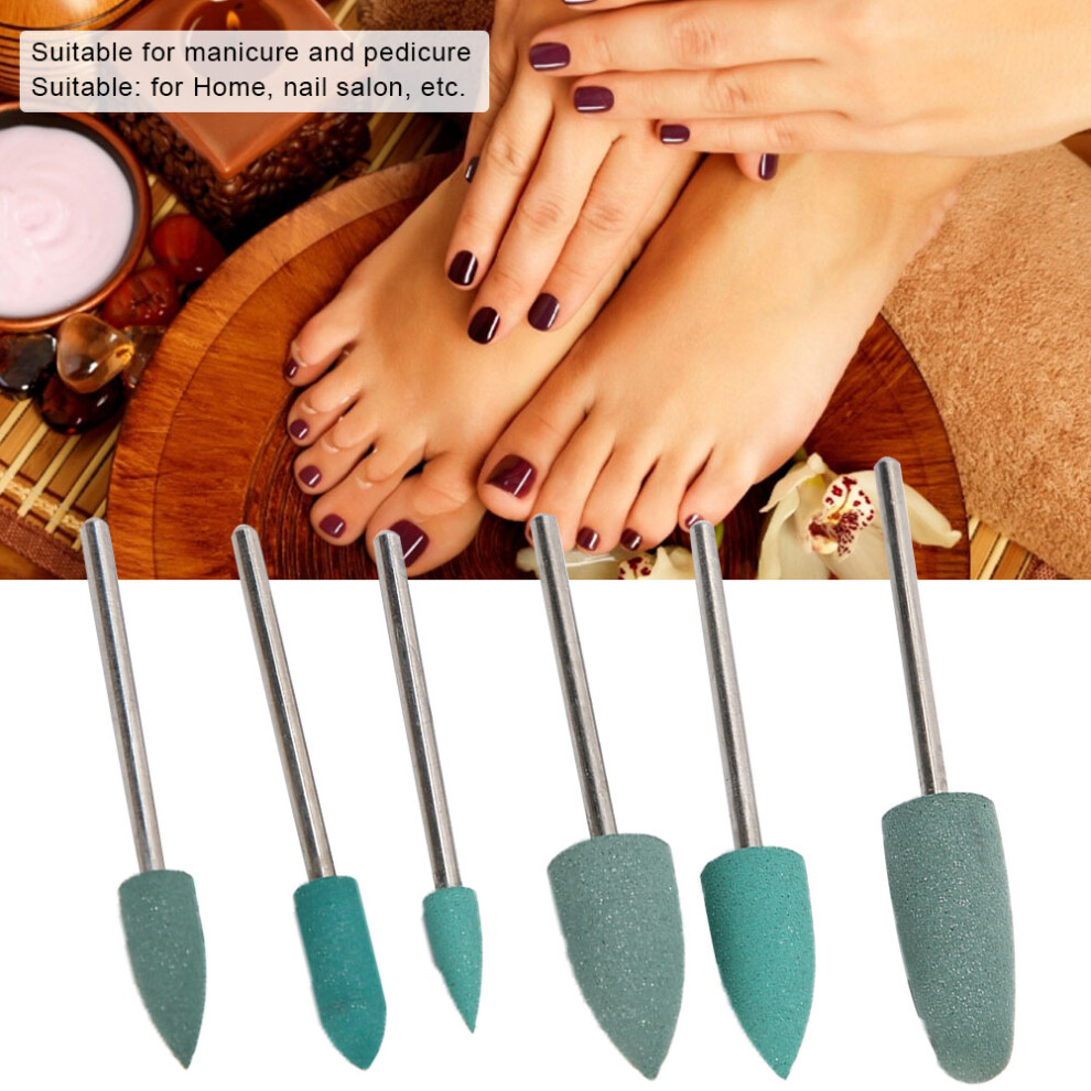 6pcs Manicure Grinding Head Bits