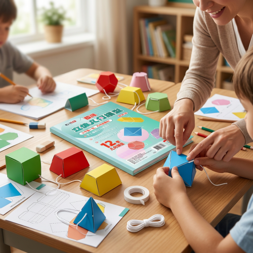 (12 Advanced Sets) Math Geometry Kit for Kids - DIY Spatial Thinking Tool 2