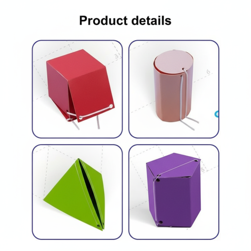 (8 Basic Sets) Math Geometry Kit for Kids - DIY Spatial Thinking Tool 2