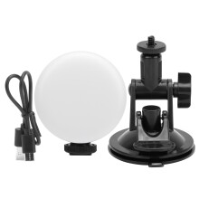 Live Streaming Video Recording Selfie Light with Dimmable Video Conference Capability, Vlogging Photography Clip On Lighting Kit, Rechargeable Fill