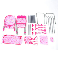 Doll Crib Bed With Swing Dining Chair Rocking Chair Foldable Structure On-The-Go Carry Bag Vibrant Colors Excellent Craftsmanship Durable Material