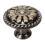 (Bronze brushed wire, 2pcs) Rustic Black Cabinet Knobs with Screws 2