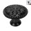 (Black, 2pcs) Rustic Black Cabinet Knobs with Screws 4