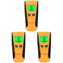 3Pièces Trouveur Bois Métal Orange Portable Détecteur Fil Avec