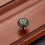 (Bronze brushed wire, 2pcs) Rustic Black Cabinet Knobs with Screws 5