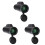 3Pièces Monoculaire Télescope Compact Noir Vision Claire En Extérieur 1