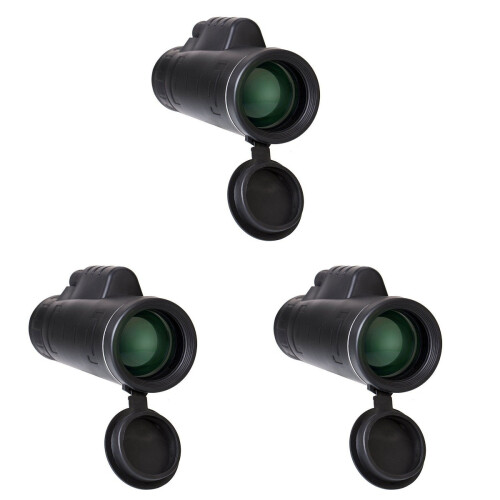 3Pièces Monoculaire Télescope Compact Noir Vision Claire En Extérieur