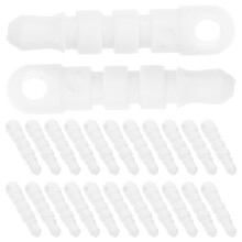 100Pièces Bouchons Protection Jack 3.5mm Blancs En PVC Pour Smartphone