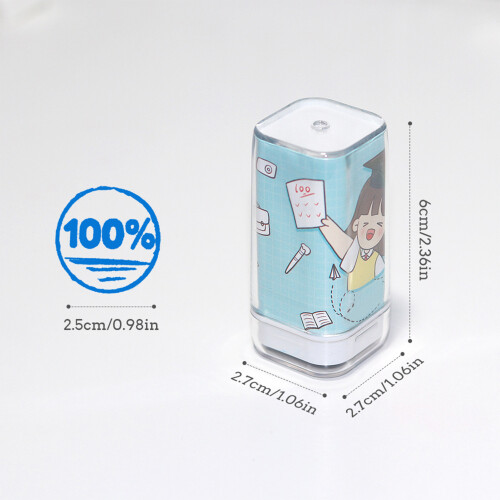 (Blue 100) Light Sensitive Colorful Diary Stamp Tool 2