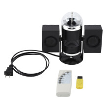 Stage Lighting RGBW LED Disco Ball Spotlight With DMX512, Remote And Sound Activation, For Visible Light Beam And Cute Patterns In Event Shows