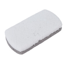 Zweiseitiger Fusspolmstein Hornhautentferner 10x5cm Grau-Weiß