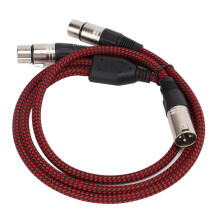 Ruisonderdrukkende XLR-kabel mannelijk naar vrouwelijk, 3-pins gebalanceerde microfoonpatchkabel met flexibele nylon mantel voor KTV, live geluid,