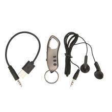 Wireless Calling System Compatible Digital Voice Recorder with Noise Canceling Microphone, Durable Zinc Alloy Body for Long-Term Use
