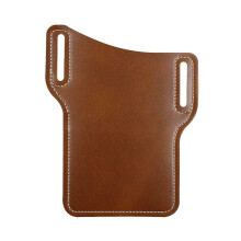 Belt Pouch For Phone, Handmade Leather Waist Bag With Adjustable Number Tag Great Protection Rustic Style Water Resistant Universal Fit Drop