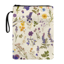 Herbruikbare, lichtgewicht polyester boekenhoes met decoratief ontwerp, ideaal voor schrijfwaren en als accessoire voor boekentassen.
