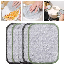 Reusable Wire Dishwashing Rags Round Non-Scratch 5 Pcs