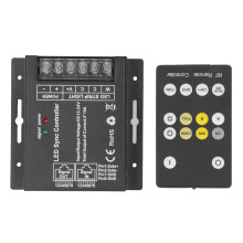 Venkovní LED zesilovač signálu odolný proti větru, vysoce výkonný zesilovač výkonu pro DC12V/24V LED osvětlovací systémy s RF dálkovým