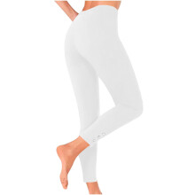 Leggings deportivos opacos para mujer, de cintura alta, control de abdomen, estilo cropped 7/8, de tela suave como la mantequilla, color blanco,