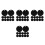100Pièces Tags Ronds Aluminium DIY Baptême Pour Animaux 8