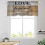 Cortinas com estampa abstrata, 52x18 polegadas, compatíveis com cozinha, banheiro, sala de estar e sala de jantar. 4
