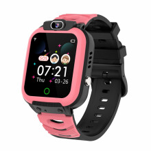 Smartwatch Hwkond per bambini e bambine – 14 giochi, fotocamera, musica, sveglia, torcia, compatibile con Android/iOS (rosa)