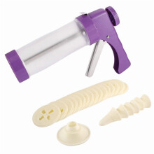 Cookie Making Kit Stainless Steel Handle 16 Discs 6 Nozzles