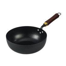 Chinesischer Wok, antihaftbeschichtet, handgeschmiedet, Durchmesser 20 cm