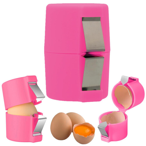Eieröffner (7,5 x 5 cm) für hartgekochte Eier – Eierknacker und -trenner 2