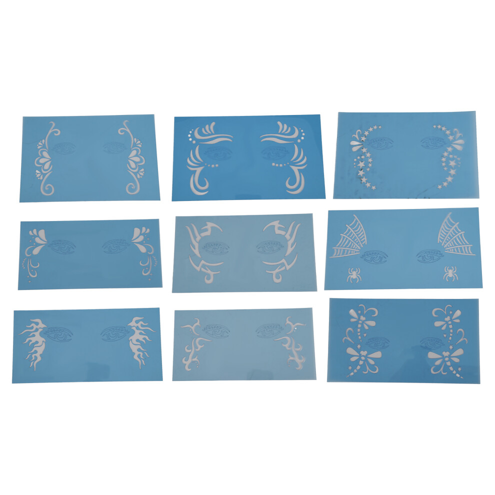 Facial Drawing Patterns Face Paint Stencils Body Painting Template Reusable Face Paint Stencil Flower Prints Kawaii Strawberry Jelly Embossed Cute
