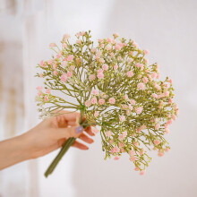 Kunstbloemen met lange stelen, gipskruid, kunstbloemenboeket met realistische textuur voor bruiloft, bruidsdecoratie en doe-het-zelf decoratie.